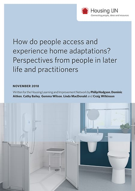 How do people access and experience home adaptations? Perspectives from people in later life and practitioners report image