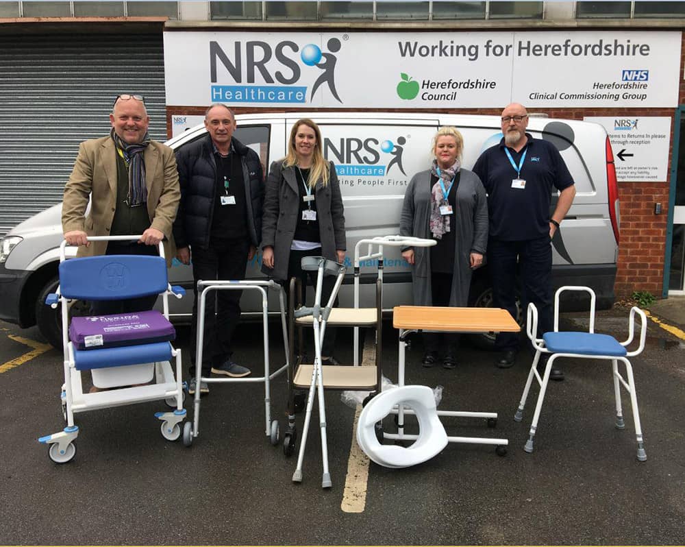 NRS Healthcare offers a free delivery and collection service for unwanted medical equipment in Herefordshire image