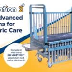 New paediatric care cot combines safety, strength, and integral functionality for young occupants